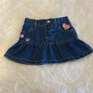 The Children’s Place Denim Skirt with~ruffle hem